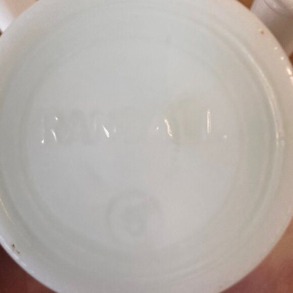 Set of 4 Randall Milk Glass Bud Vases Ribbed Ruffle Edge Wedding Decor White - Picture 8 of 10